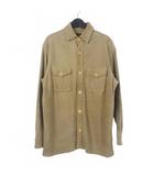 レットイットライド LET IT RIDE スエード レザー シャツ ジャケット ブルゾン M ベージュ