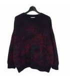  ウィムバイリドム WYM LIDNM MOHAIR BLEND JACQUARD SHAGGY KNIT モヘアブレンドジャカードシャギーニット セーター M パープル 紫 WYkn683
