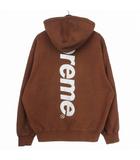シュプリーム SUPREME 24AW Satin Appliqué Hooded Sweatshirt サテンアプリケフーデッドスウェットシャツ パーカー フーディ M ブラウン 茶