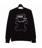 × アンダーカバー UNDERCOVER 15SS Bear Box Logo Crewneck Sweatshirt ベア―ボックスロゴクルーネックスウェットシャツ スウェット トレーナー S ブラック 黒