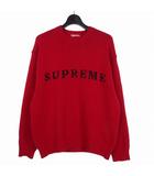 シュプリーム SUPREME 25FW Contrast Logo Sweater コントラストロゴスウェット ニット セーター M レッド 赤