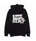 シュプリーム SUPREME × アンチヒーロー ANTI HERO Hooded Sweatshirt フーディ パーカー M ブラック 黒