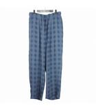  ヨーク YOKE 25SS BLURRED OMBRE PLAID OPEN EASY PANTS オンブレチェックパンツ スラックス 4 ブルー系 YK25SS0947P