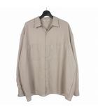 クーティー COOTIE PRODUCTIONS T/W Fly Front Work L/S Shirt ウール混 ワークシャツ 長袖 XL ベージュ