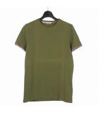 モンクレール MONCLER 23SS SLIM FIT スリムフィット トリコロール Tシャツ カットソー 半袖 M カーキ I10918C71600 87296 国内正規