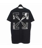 オフホワイト OFF WHITE Caravaggio Arrows T-Shirt バックアローTシャツ カットソー 半袖 M ブラック 黒 OMMA027F21JER013 国内正規