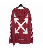 オフホワイト OFF WHITE 初期 Seeing Things バックアローロゴ パーカー フーディ S レッド 赤 OMBB009F17003028
