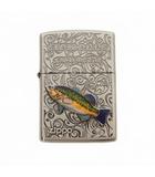 ジッポー ZIPPO ヴィンテージフィッシュ・ブラックバス ライター シルバー