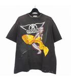 セントマイケル SAINTMICHAEL 26SS AEROSMITH AS_SS T-SHIRT Tシャツ カットソー 半袖 M ブラック 黒 SM-MK8-0000-C25