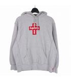 シュプリーム SUPREME 20AW Cross Box Logo Hooded Sweatshirt クロスボックスロゴ パーカー フーディ M グレー