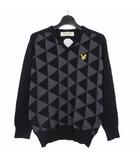 ライル&スコット LYLE&SCOTT ヴィンテージカシミヤアーガイルVネックセーター ニット 長袖 S ブラック 黒 0011UK01W