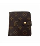 ルイヴィトン LOUIS VUITTON 2006 モノグラム コンパクトジップ 二つ折り財布 ウォレット ブラウン 茶 M61667
