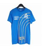リーボック Reebok Tシャツ カットソー 半袖 ランニングウェア 背部 パンチ穴 メッシュ M ブルー 青 BK7312
