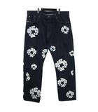 リーバイス Levi's × デニムティアーズ Denim Tears コラボ フラワープリント デニムパンツ ジーンズ ジーパン w42 インディゴ A1592-0000