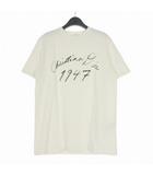 24AW Handwritten ロゴ クルーネックTシャツ カットソー 半袖 S ホワイト 白 493J696F0554 国内正規