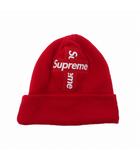 シュプリーム SUPREME × ニューエラ NEW ERA 20AW Cross Box Logo Beanie クロスボックスロゴビーニー ニット帽 帽子 レッド 赤