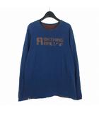 アベイシングエイプ A BATHING APE リバーシブル ロングスリーブ ロンT Tシャツ カットソー 長袖 ネイビー ブラウン 紺 茶