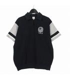 アベイシングエイプ A BATHING APE 半袖 スウェット トレーナー ポロシャツ M ブラック 黒