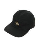 ステューシー STUSSY Stock Logo Camp Cap ロゴ刺繡 キャンプキャップ 帽子 黒 ブラック