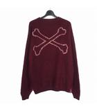 ダブルタップス WTAPS 23AW OBSVR SWEATER / ACRYLIC. X3.0 レイヤードニット クロスボーン セーター X 03 ボルドー 232MADT-KNM02