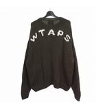 ダブルタップス WTAPS 23AW CREW NECK 01 バックロゴ クルーネック ニット セーター X 04 カーキ 232MADT-KNM04