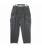 ダブルタップス WTAPS 24SS MILT2301 / TROUSERS / COTTON. DENIM 6ポケットデニムカーゴパンツ ジーンズ 02 ブラック 黒 241WVDT-PTM04