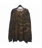 シュプリーム SUPREME 20SS Waves L/S Top 和柄 サーマルロンT ロングスリーブ Tシャツ カットソー 長袖 L ブラック 黒