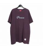 シュプリーム SUPREME 18AW Peace S/S Top ピース Tシャツ カットソー 半袖 XL パープル 紫