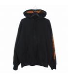 シュプリーム SUPREME 25FW Woven Patches Hooded ウーブンパッチ フーディー パーカー L ブラック 黒
