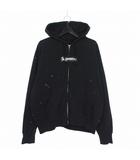 シュプリーム SUPREME × エムエムシックスメゾンマルジェラ MM6 Maison Margiela 26SS Box Logo Zip Up Hooded Sweatshirt ボックスロゴジップアップ フーディー パーカー M ブラック 黒