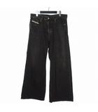 24SS D-RISE バギー ワイドフィットデニム ジーンズ パンツ W30 L30 ブラック 黒 A06371 国内正規