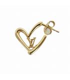 ルイヴィトン LOUIS VUITTON ブックル ドレイユ ハート フォーリンラブ ピアス Lv ロゴ ゴールド 左耳用 ゴールド M00463