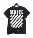 17SS ヴァージルアブロー 本人期 スプレーバイアス Tシャツ カットソー 半袖 XS 黒 ブラック OMAA002S171850131001