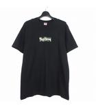シュプリーム SUPREME 23AW Box Logo Tee ボックスロゴ カモフラ Tシャツ カットソー 半袖 L ブラック 黒