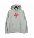 シュプリーム SUPREME 20AW Cross Box Logo Hooded Sweatshirt クロスボックスロゴ プルオーバー パーカー フーディ M グレー