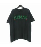 シュプリーム SUPREME Nuova York Tee ロゴプリント Tシャツ カットソー 半袖 L ブラック 黒