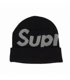 シュプリーム SUPREME 18AW ビッグロゴ ビーニー Big Logo Beanie F 黒 ブラック