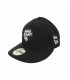 オールドステューシー × ニューエラ NEW ERA 59FIFTY ベースボールキャップ 帽子 7 3/4 61.5㎝ ブラック 黒