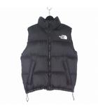 ザノースフェイス THE NORTH FACE 22AW ヌプシベスト ロゴ刺繡 ダウンベスト M 黒 ブラック ND92232
