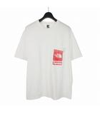 シュプリーム SUPREME × ノースフェイス The North Face 23SS Printed Pocket Tee プリントポケット Tシャツ カットソー 半袖 M 白 ホワイト NT02309I
