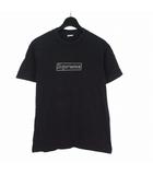 シュプリーム SUPREME × カウズ KAWS 21SS チョーク ロゴ Tシャツ Chalk Logo Tee ボックスロゴ カットソー 半袖 M 黒 ブラック