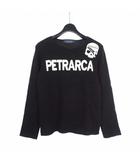 ハイドロゲン HYDROGEN × ペトラルカ PETRARCA コラボ スカル刺繍 クルーネック ニットセーター長袖 L 黒 ブラック