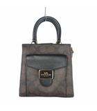 コーチ COACH Mini Pepper Crossbody In Signature Canvas ミニ ペッパー クロスボディ シグネチャー キャンバス 2WAYショルダーバッグ ブラウン × ブラック C7228