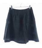 エフデ ef-de フレアスカート ひざ丈 サイドファスナー 薄手 ウール 無地 9 グレー ボトムス /T2