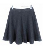 コラージュ ガリャルダガランテ COLLAGE GALLARDAGALANTE フレアスカート ミニ バックファスナー 無地 36 グレー ボトムス /T2