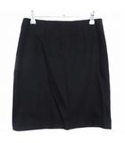 レイビームス Ray Beams タイトスカート ミニ バックファスナー 無地 0 黒 ブラック ボトムス /T2