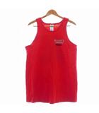  AAA アルスタイル Alstyle Apparel & Activewear タンクトップ カットソー ノースリーブ コットン プリント M 赤 レッド トップス