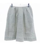 スピック&スパン Spick&Span フレアスカート ひざ丈 タック バックファスナー ミックスカラー ウール 無地 36 グレー ボトムス /T2
