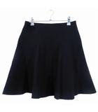 B&Y ユナイテッドアローズ BEAUTY&YOUTH ビューティー&ユース フレアスカート ミニ バックファスナー 無地 M 黒 ブラック ボトムス /T2