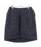 デプレ DES PRES トゥモローランド タイトスカート ミニ バックファスナー ウール ミックスカラー 無地 1 黒 ブラック ボトムス /T2